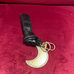Tory Burch Moon Black Key Chain Fob